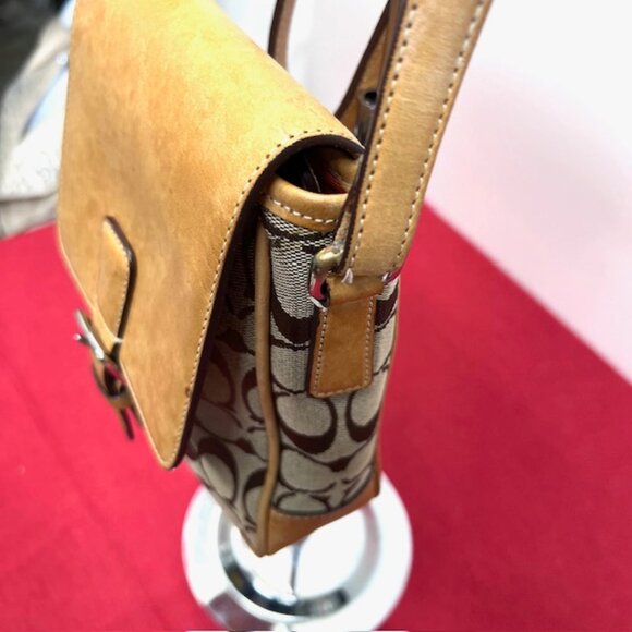 Men/Women Mini Coach Crossbody #6098 Leather & Convas  + Christian Dior  Handker - Picture 12 of 16